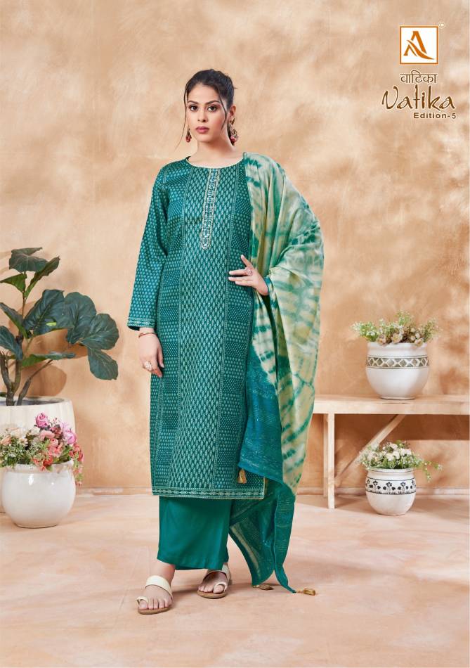 Vatika Edition 5 By Alok Jam Cotton Dress Material Wholesale Clothing Suppliers In India